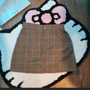 Brown Checkered Skirt - John Galt